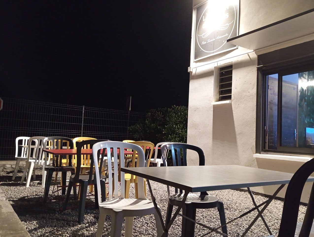 L'espace extérieur du restaurant